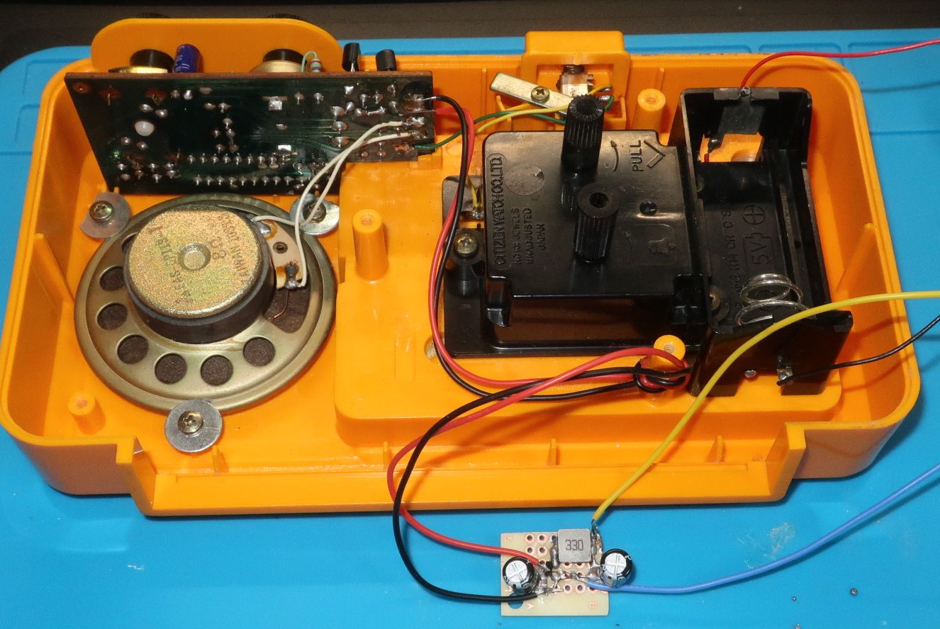 故障したメロディICを補完するために新規設計した基板回路